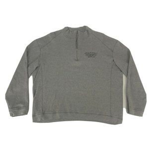 Men's Disney Parks Walt Disney World 1971 1/4 Zip Sweater Gray L Pima‎ Cotton